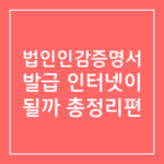 전자세금계산서 발급